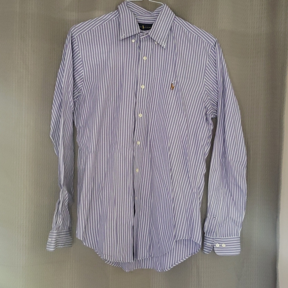 Ralph Lauren Purple Stripped Button Down - Picture 1 of 2